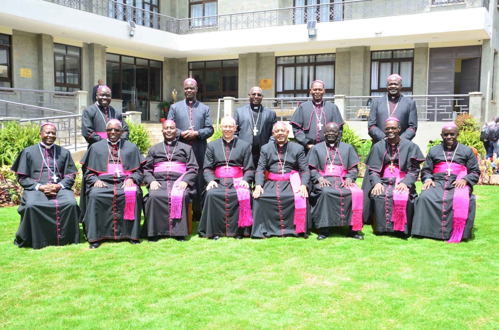 A section of Kenya Conference of Catholic Bishops after their press release on 16th Aril, 2026